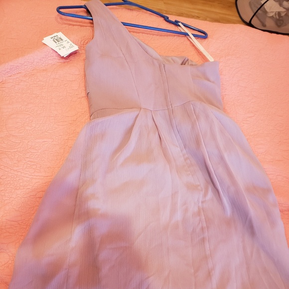 Davids Bridal Short Quarts One shoulder dress - Picture 4 of 6